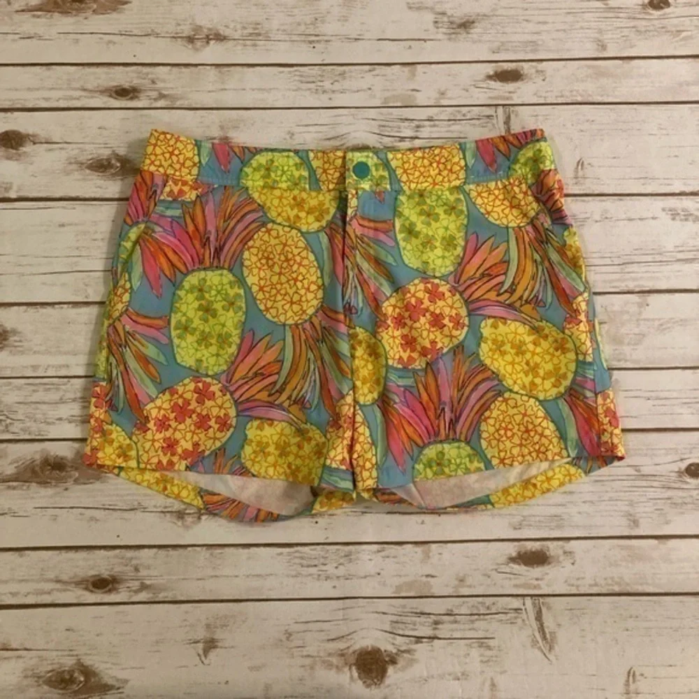 Chubbies Men’s XL Neon Pineapple Swim Trunk Shorts
